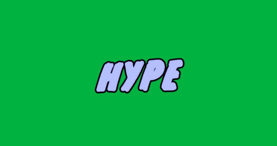 Showing glowing HYPE letters on dark panel, using transparent background for technology banner. Typography, graphic design, digital art, urban, modern, vibrant, futuristic
