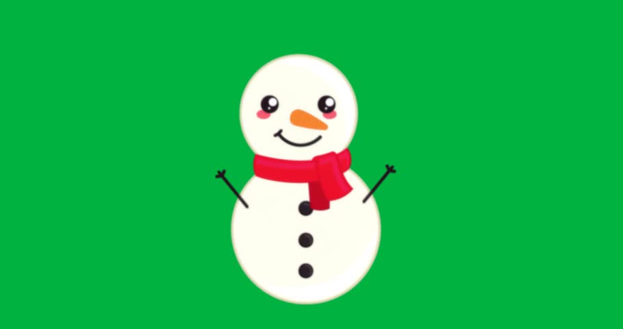 Cartoon snowman showcasing winter promo, featuring carrot nose, red scarf, transparent background. Winter, festive, character, mascot, animation, seasonal, playful