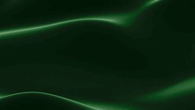 Dark Green Velvet or Silk Wave Background Loop. Minimalist Luxury Fabric Texture. - Powered by Shutterstock - Get 15% off with code: PIKWIZARD15