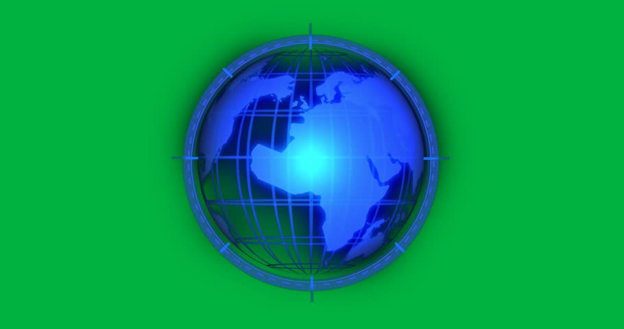 3D render globe spinning with glowing grid lines and circular HUD rings on transparent background. Futuristic, technology, global, digital art, innovation, abstract, sci-fi