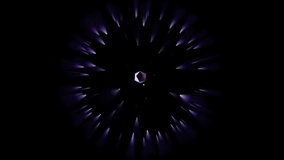 Seamless Loop of Abstract Colorful Starburst Light Flare with Chromatic Aberration and Prism Effect on Black Background - Powered by Shutterstock - Get 15% off with code: PIKWIZARD15