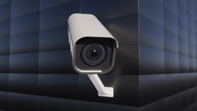 Surveillance camera installed on concrete wall, urban safety background.. - Powered by Shutterstock - Get 15% off with code: PIKWIZARD15