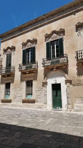 Amazing view of The Old town of Lecce, Apulia Region, Italy