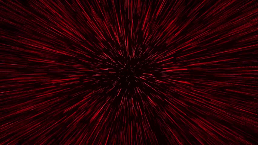 Dynamic red light streaks stock footage: abstract motion background with fast speed and energy burst effect for visual effects and futuristic designs, ideal for presentations