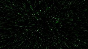 Abstract green light streaks stock footage, warp speed effect, digital data stream, futuristic technology background, space travel concept - Powered by Shutterstock - Get 15% off with code: PIKWIZARD15