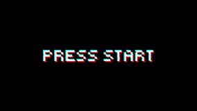 Retro style press start text perfect for video game designs, posters, banners, and graphic projects with a nostalgic theme. - Powered by Shutterstock - Get 15% off with code: PIKWIZARD15