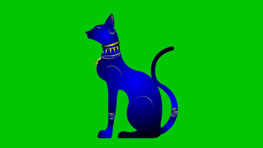 Bastet, the Ancient Egyptian cat goddess of protection, fertility, home, and joy. Features the sacred feline, a woman with a cat