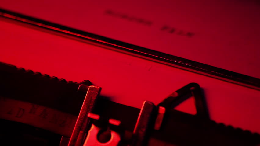 Police Report Text Typed on Classic Typewriter