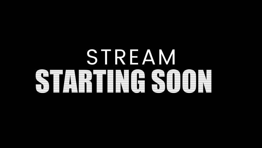  Stream starting soon glitch animation opener 4K video for streamer.