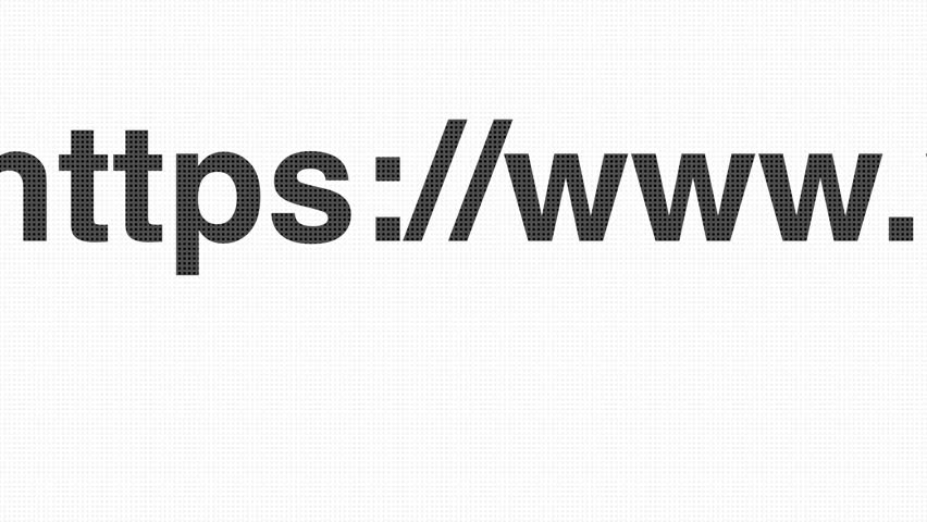 Animated cursor hand pointer clicks screen internet website hyperlink