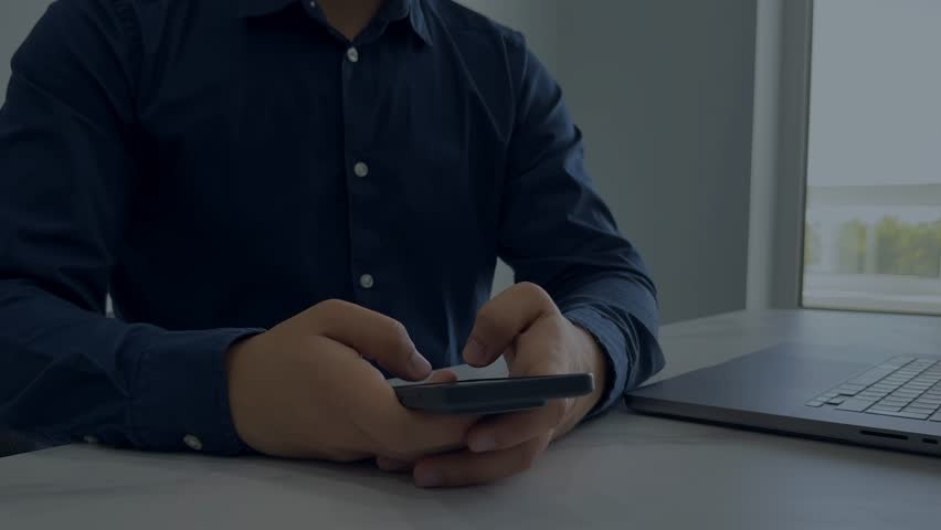 Businessman use Translator Ai Assistant for translate language. Translate languages technology concept with Ai Assistant.AI Bot translator using microphone voice.