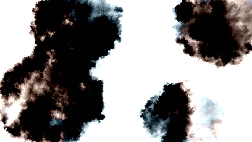 Ink bleeding and spreading on a coarse, textured cardboard surface, creating a unique, dark abstract background with organic edges