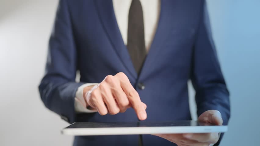 Executive manager making a hiring decision, a concept of human resources technology, business recruitment, and talent acquisition.