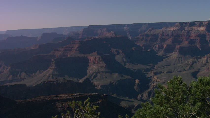 Pan across the Grand Canyon