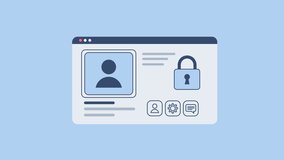 Digital ID Card and Online Account Security, Profile, Login, and Padlock Icons, Clean Tech Concept for Social Platforms - Powered by Shutterstock - Get 15% off with code: PIKWIZARD15