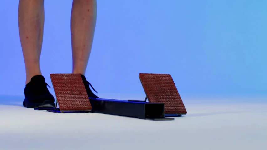 Extreme Close-Up Static Shot of Female Runner Preparing to Race | Focused Athlete Getting Ready at Starting Line in 4K Ultra HD