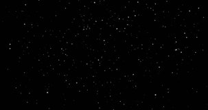 Snow Falling Effect. Small and large snowflakes moving on black background with alpha channel. Snowfall in winter weather. Design for video overlay. Realistic graphic 3D animated footage - Powered by Shutterstock - Get 15% off with code: PIKWIZARD15