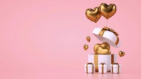 Vector illustration of a pink heart-shaped gift box with ribbon and festive decorations, perfect for Valentine, birthday, or Christmas themes.
 - Powered by Shutterstock - Get 15% off with code: PIKWIZARD15