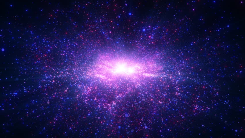 4K Blue Glitter Particle Explosion Abstract Light Burst Background Animation Video. Purple particles isolated on black. Trend effect for motion design, overlays, intros, or festive visuals.