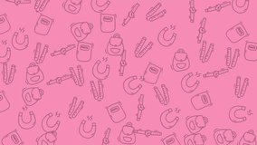 Light pink backdrop with grey school items ideal for educational projects, presentations, stationery, backtoschool designs, and office supplies marketing. - Powered by Shutterstock - Get 15% off with code: PIKWIZARD15