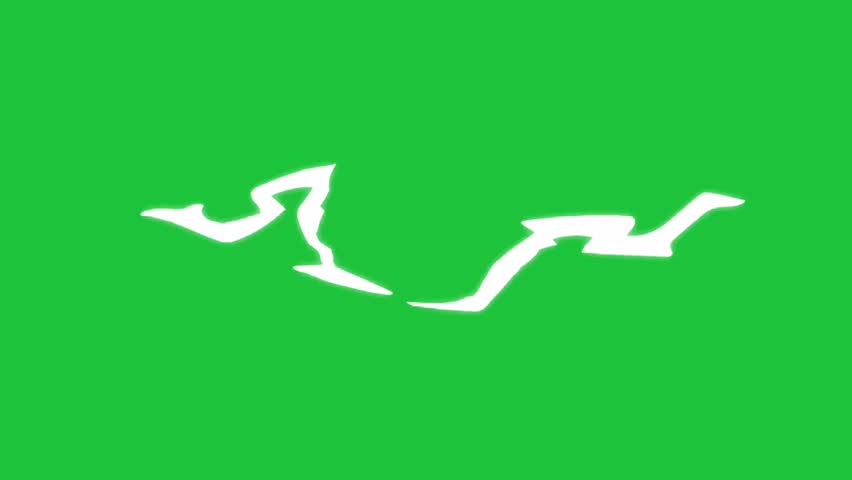 Animated white abstract shapes flow and morph on a green screen. Perfect for motion graphics, transitions, or creative background elements