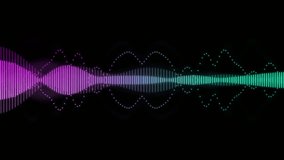 Motion graphics of neon colored waveform - Powered by Shutterstock - Get 15% off with code: PIKWIZARD15