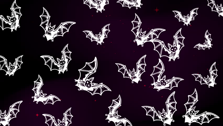Bats drawn in whimsical doodle repetition shape a surreal halloween pattern made for seamless animated backgrounds, spooky wallpapers, festive loops, creative decor textures, and modern horror design