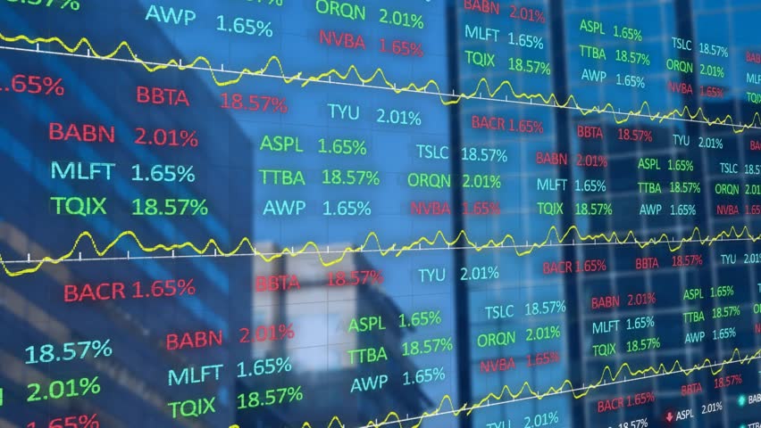 Animation financial data financial stock financial stock. Global business digital interface technology and networking concept digitally generated video. - Powered by Shutterstock - Get 15% off with code: PIKWIZARD15