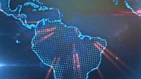 Animation of network of profile icons and biometric hand scanner against globe and world map. Cyber security and business networking technology concept - Powered by Shutterstock - Get 15% off with code: PIKWIZARD15