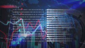 Animation of system hacked text over binary coding data processing. Global online cyber attack, business, finances, computing and data processing concept digitally generated video. - Powered by Shutterstock - Get 15% off with code: PIKWIZARD15