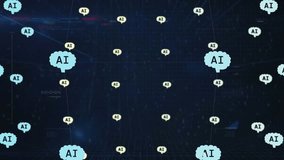 Animation of ai text in brains over human representation against computer language in background. Digitally generated, hologram, futuristic, artificial intelligence, coding and technology concept. - Powered by Shutterstock - Get 15% off with code: PIKWIZARD15