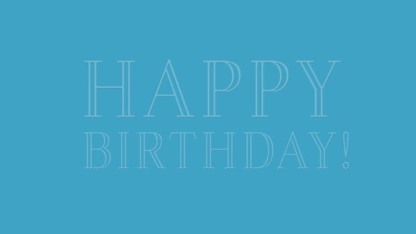 Animation of happy birthday text over pattern on blue background. Birthday, party, digital interface, communication, computing and data processing concept digitally generated video. - Powered by Shutterstock - Get 15% off with code: PIKWIZARD15
