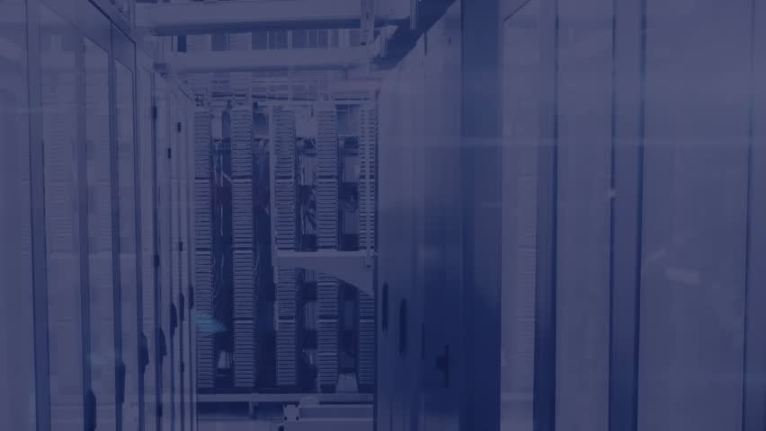 Animation of data processing and light trails against computer server room. Computer interface and business data storage technology concept - Powered by Shutterstock - Get 15% off with code: PIKWIZARD15