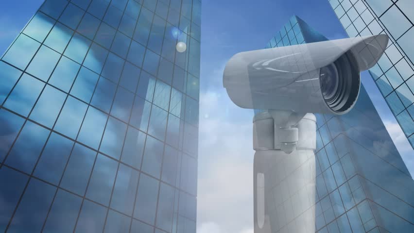 Animation of cctv cameras and data processing over city. Global surveillance, computing, digital interface and data processing concept digitally generated video. - Powered by Shutterstock - Get 15% off with code: PIKWIZARD15