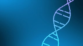 Off-Center Bright Blue DNA Helix Spinning Backdrop - Powered by Shutterstock - Get 15% off with code: PIKWIZARD15