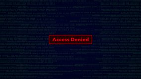 Access Denied Animation with Binary Code Background – Cybersecurity Warning, Digital Data Protection 4K Stock Video - Powered by Shutterstock - Get 15% off with code: PIKWIZARD15