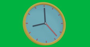 Animation of clock with blue face rotating on transparent background. Time, clock, icon, digital interface and technology digitally generated video. - Powered by Shutterstock - Get 15% off with code: PIKWIZARD15