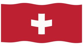 Rising bar graph animation overlays waving Swiss flag, using smooth transitions and clean vector graphics - Powered by Shutterstock - Get 15% off with code: PIKWIZARD15