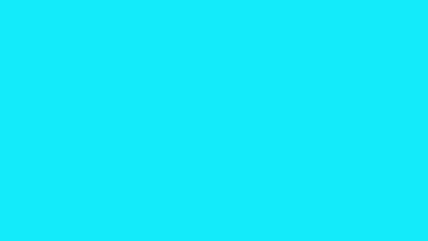 Breaking news animation, streaming updates and media broadcast on cyan background. 4k video