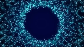 Molecular particles moving around in virtual simulation. Visualisation of DNA structure. Future medicine technology. 3D motion animation in 4K resolution. - Powered by Shutterstock - Get 15% off with code: PIKWIZARD15