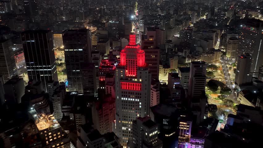 Sao Paulo , Sao Paulo , Brazil - 09 22 2025: Amazing Sao Paulo Skyline In Downtown Sao Paulo Brazil.