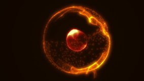 A glowing central orb with radiant yellow flares and fiery tendrils - Powered by Shutterstock - Get 15% off with code: PIKWIZARD15