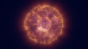 A fiery glowing sphere made of electric tendrils pulses with energy - Powered by Shutterstock - Get 15% off with code: PIKWIZARD15