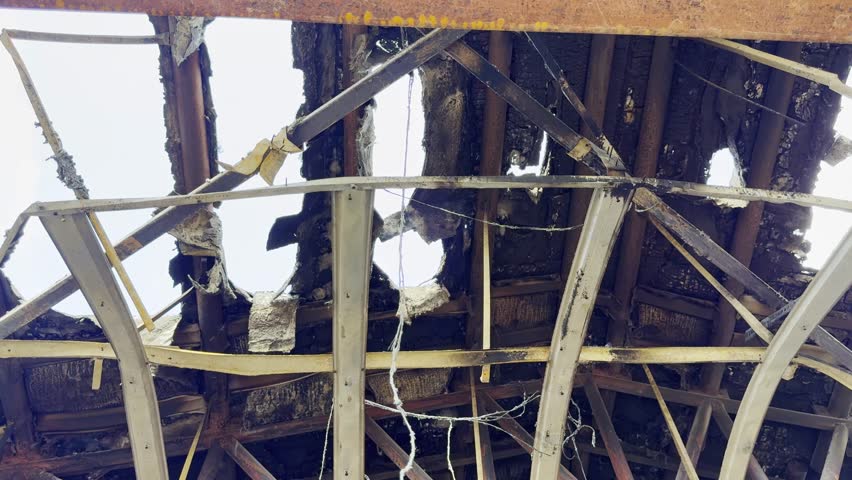 A residential house in Kathmandu was burned during Gen Z protests on Sept 9, 2025, symbolizing the intense unrest and public anger that spread through the city.