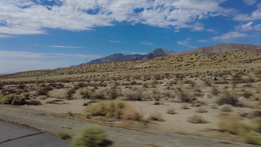 395 Scenic Byway Northbound 3 Ridgecrest to Owens Lake 13 Three Quarter L MultiCam Driving Plate Sierra Nevada Mts California