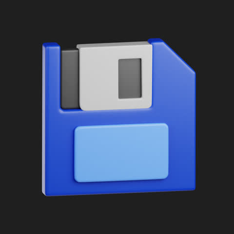 Floppy Dist Icon 3D Asset