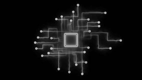 Futuristic 6G network chip with glowing connections and nodes on a dark background technology future - Powered by Shutterstock - Get 15% off with code: PIKWIZARD15