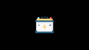 Automotive Car Battery Power Supply Icon Animation	 - Powered by Shutterstock - Get 15% off with code: PIKWIZARD15