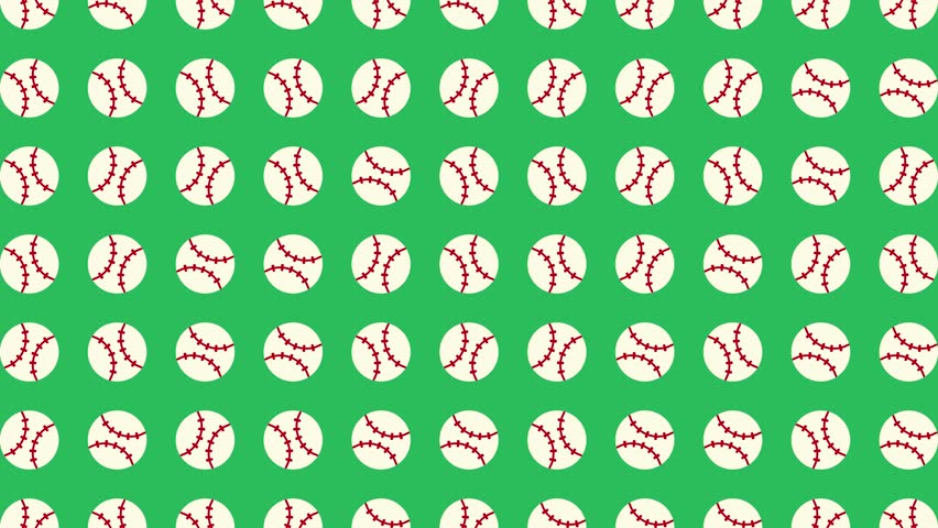 Baseball Sports Icon Motion on Green Background - Powered by Shutterstock - Get 15% off with code: PIKWIZARD15