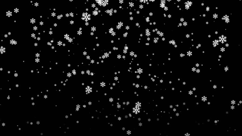 White Snowfall Background Animation. Winter snow flakes particles Holiday Video Background for Christmas and New Year. Snowflakes flying background, Seamless Snow flakes falling down Loop